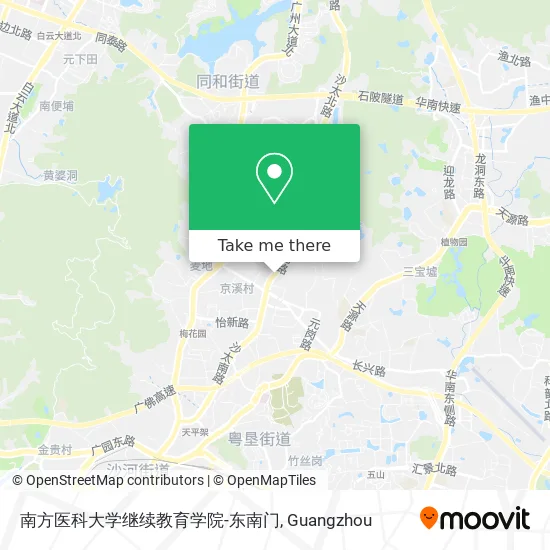 南方医科大学继续教育学院-东南门 map