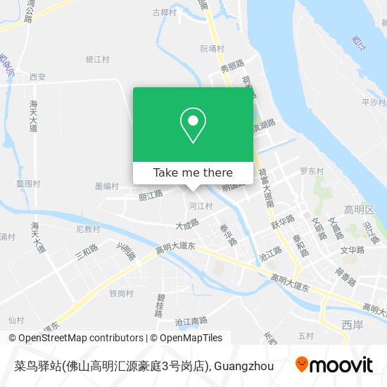 菜鸟驿站(佛山高明汇源豪庭3号岗店) map