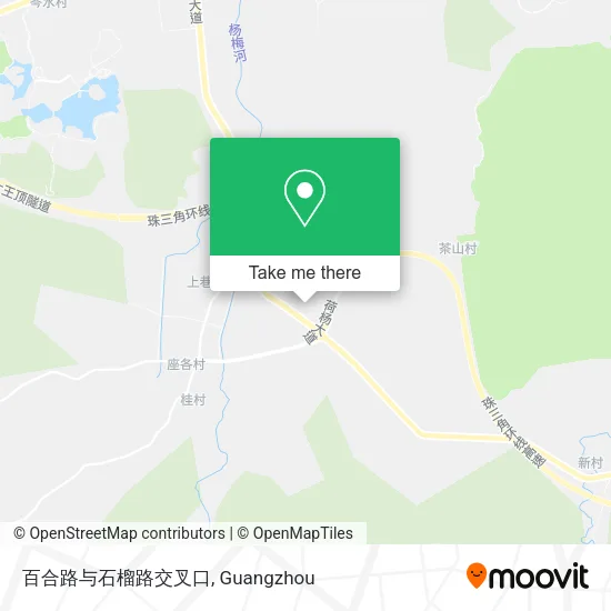 百合路与石榴路交叉口 map