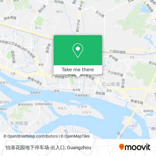 怡港花园地下停车场-出入口 map