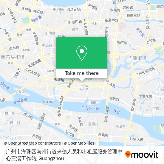广州市海珠区南州街道来穗人员和出租屋服务管理中心三滘工作站 map