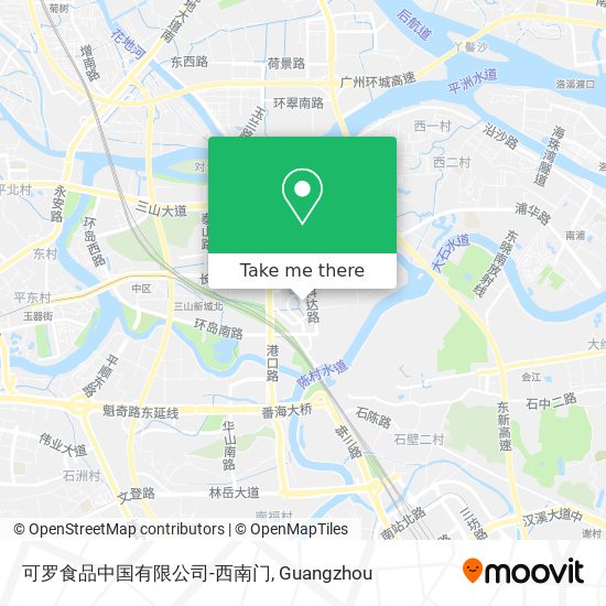 可罗食品中国有限公司-西南门 map