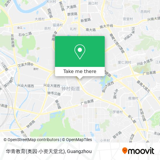 华青教育(奥园·小资天堂北) map