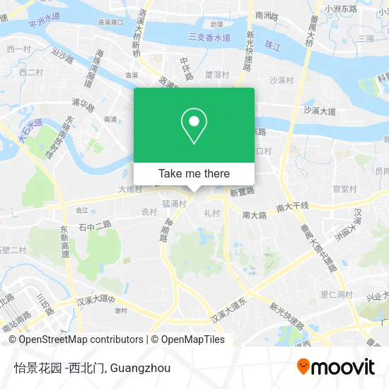 怡景花园 -西北门 map