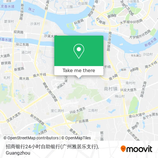 招商银行24小时自助银行(广州雅居乐支行) map