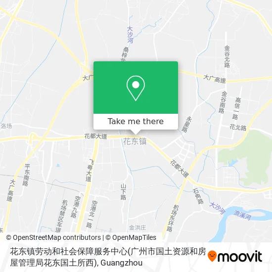 花东镇劳动和社会保障服务中心(广州市国土资源和房屋管理局花东国土所西) map