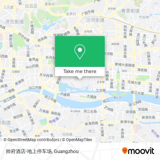 帅府酒店-地上停车场 map