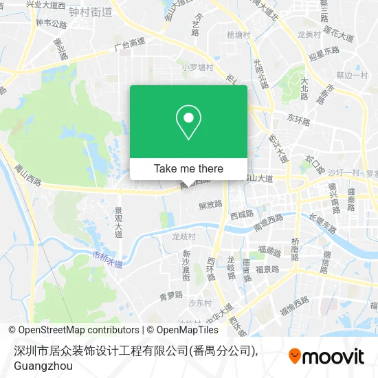 深圳市居众装饰设计工程有限公司(番禺分公司) map