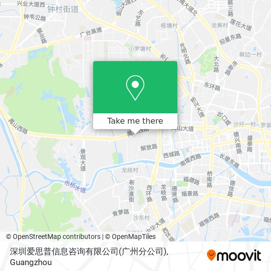 深圳爱思普信息咨询有限公司(广州分公司) map