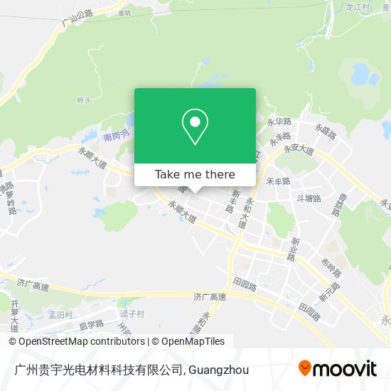 广州贵宇光电材料科技有限公司 map