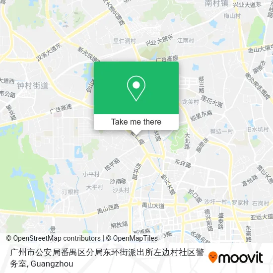 广州市公安局番禺区分局东环街派出所左边村社区警务室 map