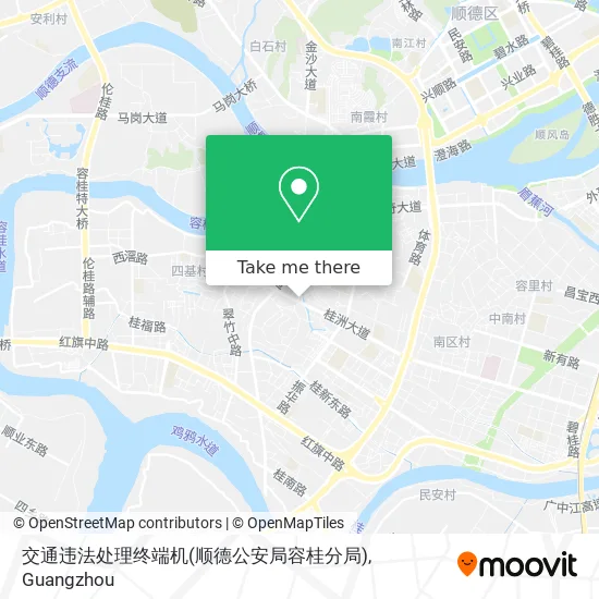 交通违法处理终端机(顺德公安局容桂分局) map