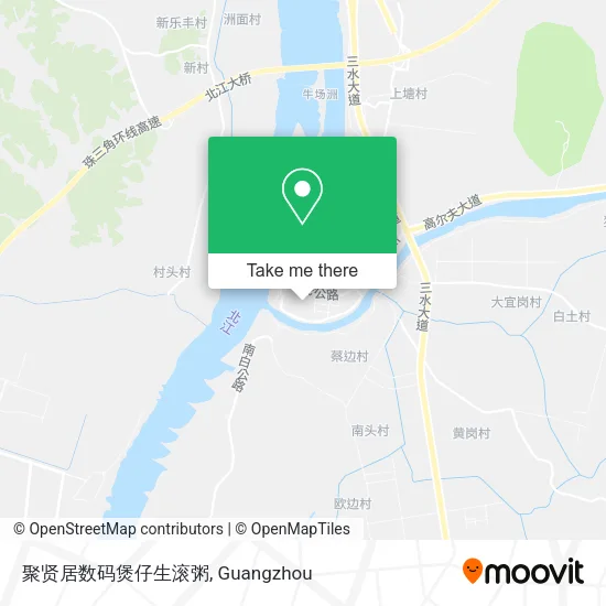 聚贤居数码煲仔生滚粥 map