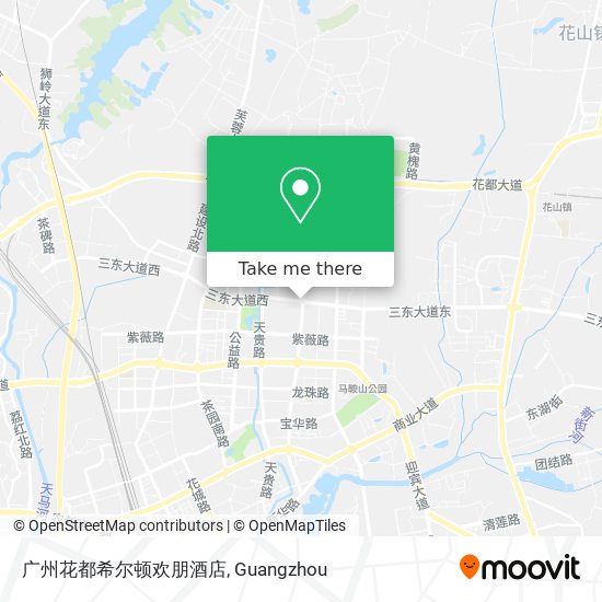 广州花都希尔顿欢朋酒店 map