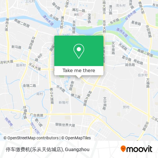 停车缴费机(乐从天佑城店) map