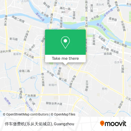 停车缴费机(乐从天佑城店) map