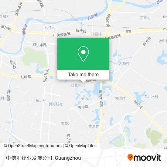 中信汇物业发展公司 map