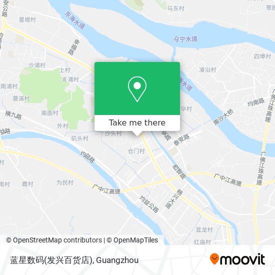 蓝星数码(发兴百货店) map