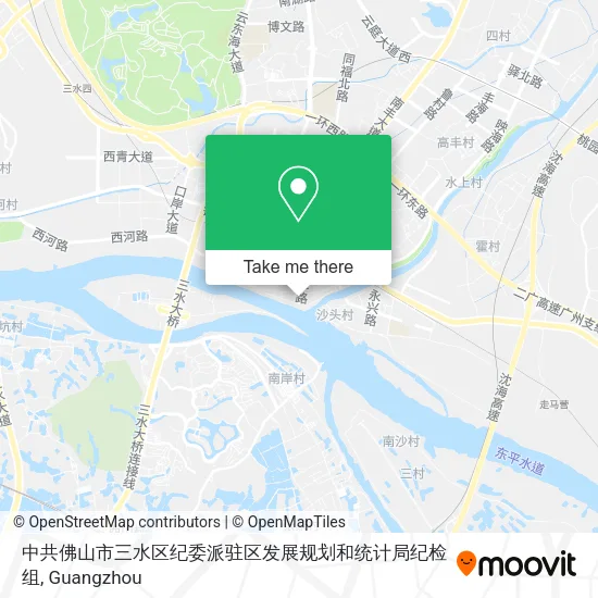 中共佛山市三水区纪委派驻区发展规划和统计局纪检组 map