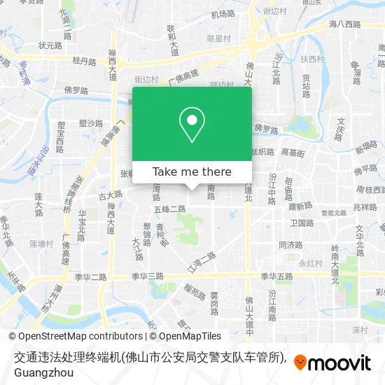 交通违法处理终端机(佛山市公安局交警支队车管所) map