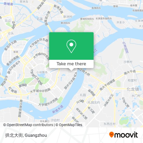 拱北大街 map
