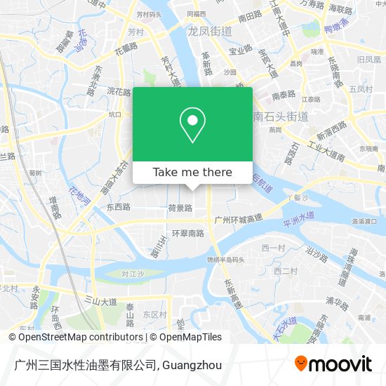 广州三国水性油墨有限公司 map