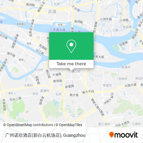 广州诺欣酒店(新白云机场店) map