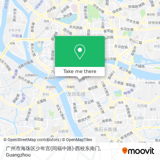 广州市海珠区少年宫(同福中路)-西校东南门 map