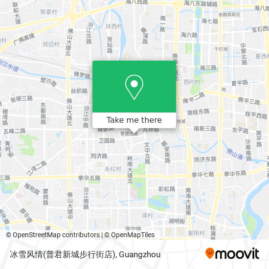 冰雪风情(普君新城步行街店) map