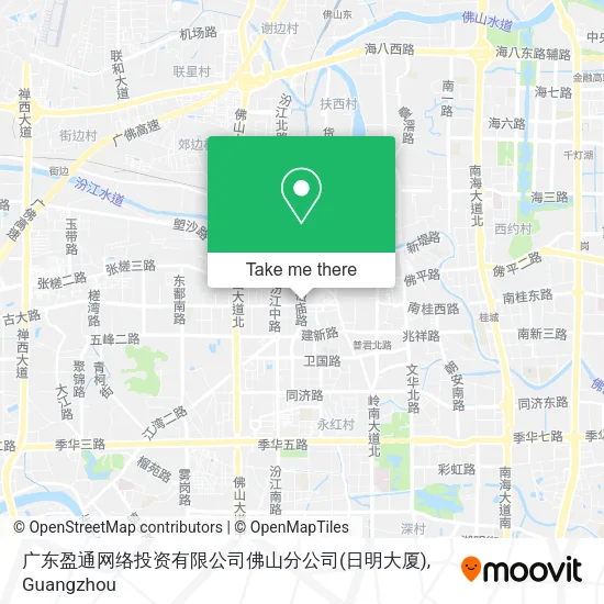 广东盈通网络投资有限公司佛山分公司(日明大厦) map