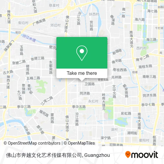 佛山市奔越文化艺术传媒有限公司 map