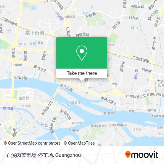 石溪肉菜市场-停车场 map