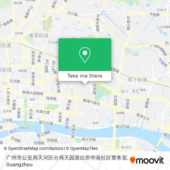 广州市公安局天河区分局天园派出所华港社区警务室 map