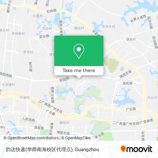 韵达快递(华师南海校区代理点) map