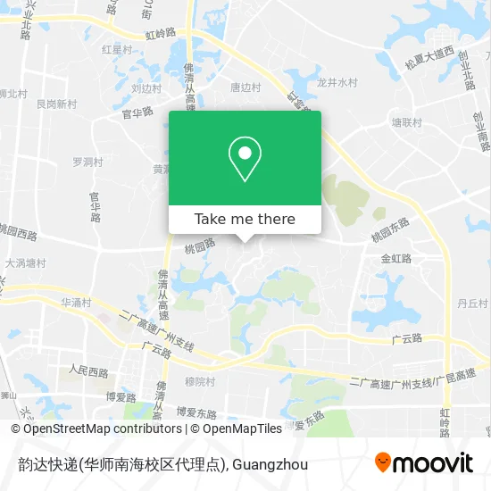 韵达快递(华师南海校区代理点) map