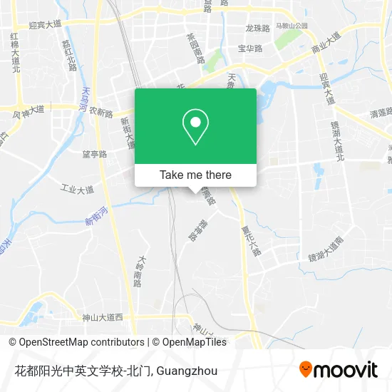花都阳光中英文学校-北门 map