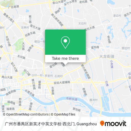 广州市番禺区新英才中英文学校-西北门 map