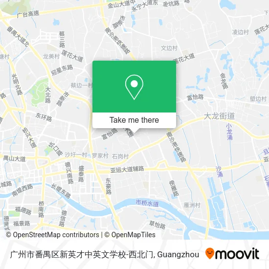 广州市番禺区新英才中英文学校-西北门 map