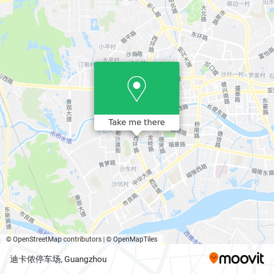迪卡侬停车场 map
