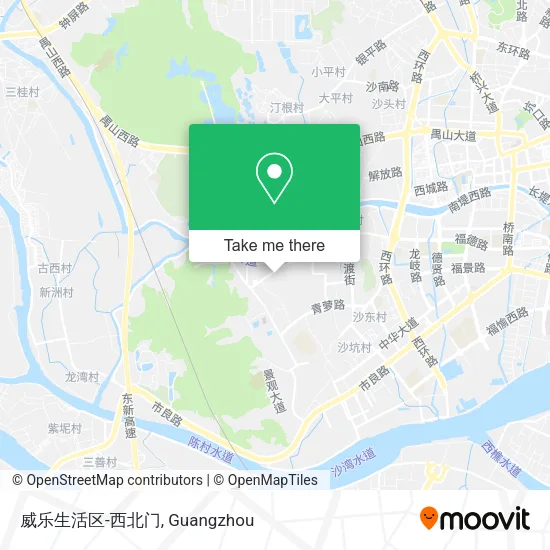 威乐生活区-西北门 map
