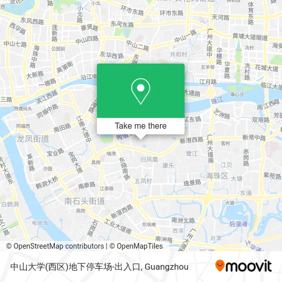 中山大学(西区)地下停车场-出入口 map