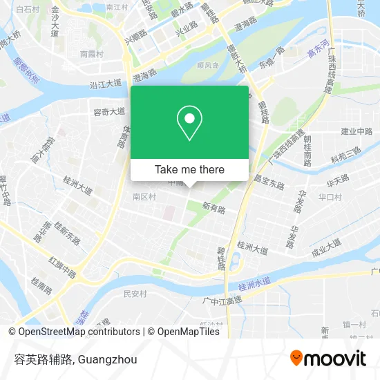 容英路辅路 map