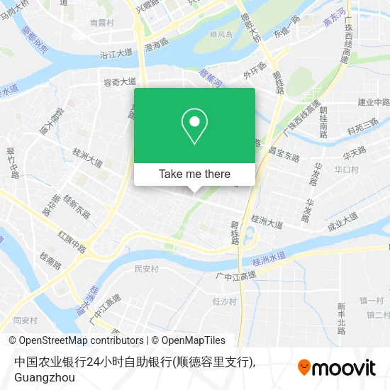 中国农业银行24小时自助银行(顺德容里支行) map