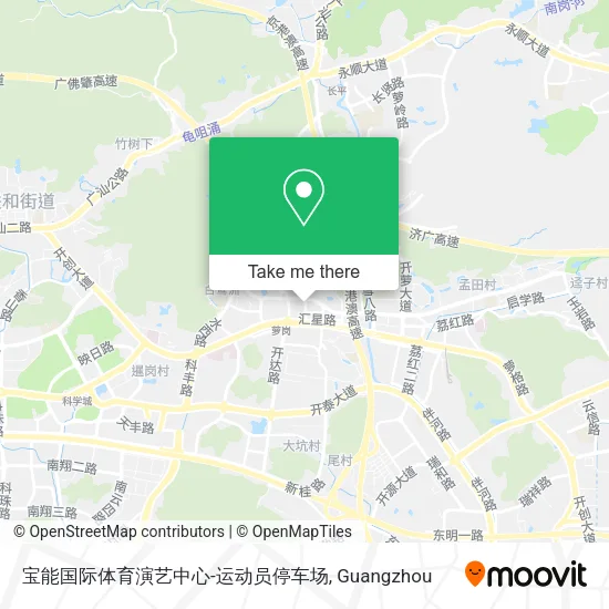 宝能国际体育演艺中心-运动员停车场 map