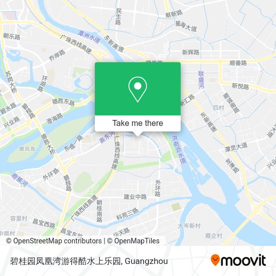 碧桂园凤凰湾游得酷水上乐园 map
