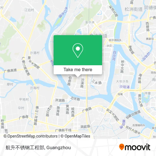 航升不锈钢工程部 map