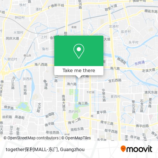 together保利MALL-东门 map