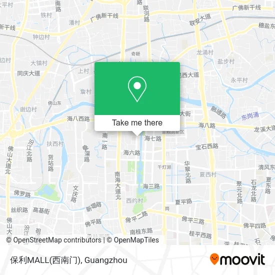 保利MALL(西南门) map