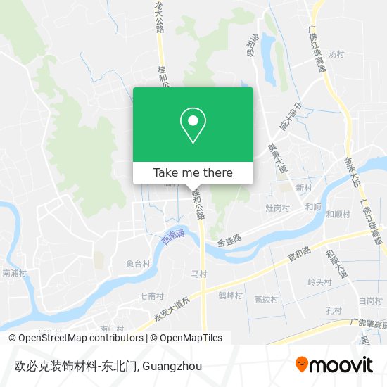 欧必克装饰材料-东北门 map