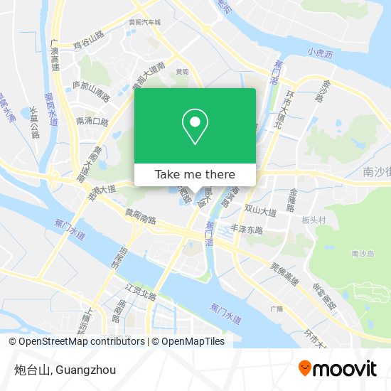 炮台山 map